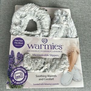 Warmies Lavender Scented Microwavable Slippers Size 6-10